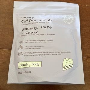 NWT, never opened Frank Body cacao coffee scrub